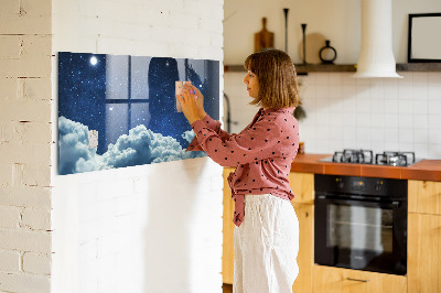 Beschrijfbaar magneetbord van glas met design Nachtelijke hemel