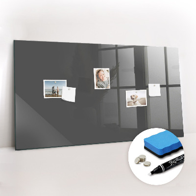 Glazen magneetbord met decoratieve print Grijze kleur