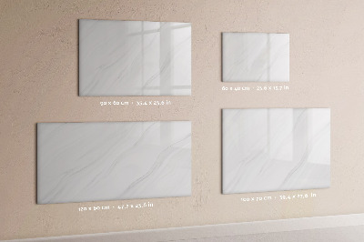 Beschrijfbaar magneetbord van glas met design Decoratief marmer