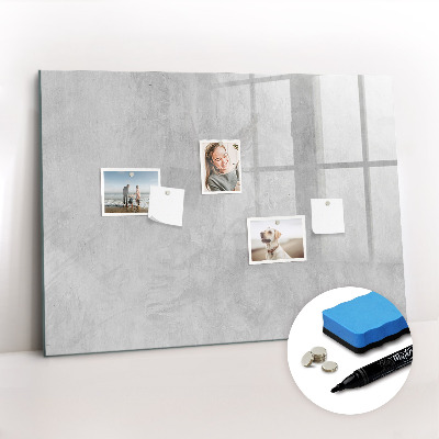 Uitwisbaar glazen planbord met magnetische functie Stenen muur