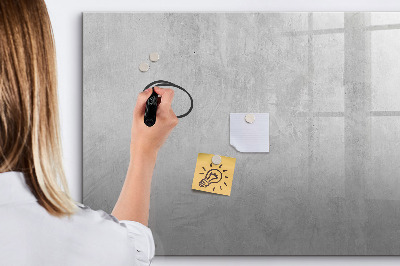 Uitwisbaar glazen planbord met magnetische functie Stenen muur