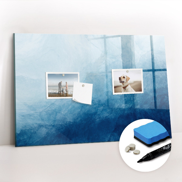 Magnetisch planbord voor de muur van bedrukt glas Abstract water