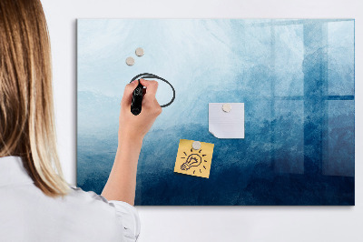Magnetisch planbord voor de muur van bedrukt glas Abstract water