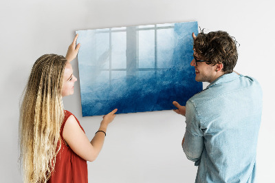 Magnetisch planbord voor de muur van bedrukt glas Abstract water