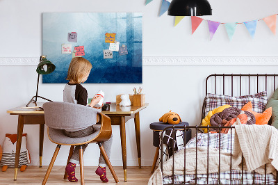 Magnetisch planbord voor de muur van bedrukt glas Abstract water