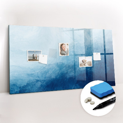 Magnetisch planbord voor de muur van bedrukt glas Abstract water