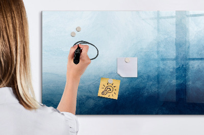 Magnetisch planbord voor de muur van bedrukt glas Abstract water