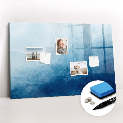 Magnetisch planbord voor de muur van bedrukt glas Abstract water