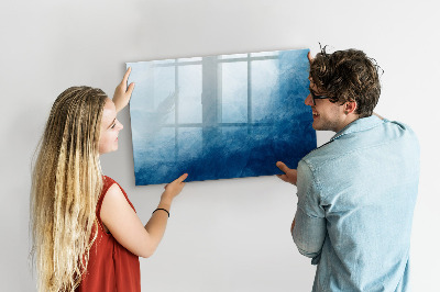 Magnetisch planbord voor de muur van bedrukt glas Abstract water