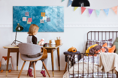 Uitwisbaar glazen planbord met magnetische functie Zeewater