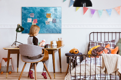 Uitwisbaar glazen planbord met magnetische functie Zeewater