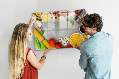Magnetisch planbord voor de muur van bedrukt glas Ingrediënten
