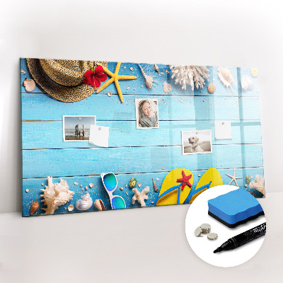 Uitwisbaar glazen planbord met magnetische functie Strandaccessoires