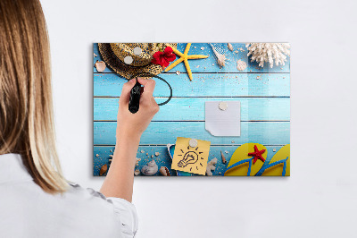 Uitwisbaar glazen planbord met magnetische functie Strandaccessoires