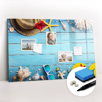 Uitwisbaar glazen planbord met magnetische functie Strandaccessoires