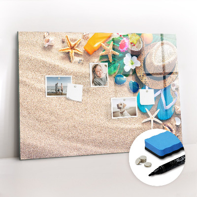 Uitwisbaar glazen planbord met magnetische functie Zomeraccessoires