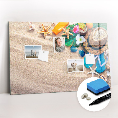 Uitwisbaar glazen planbord met magnetische functie Zomeraccessoires