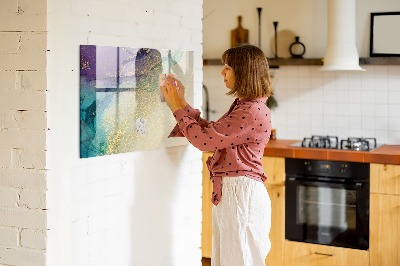 Magnetisch planbord voor de muur van bedrukt glas Elegante abstractie