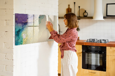 Magnetisch planbord voor de muur van bedrukt glas Elegante abstractie