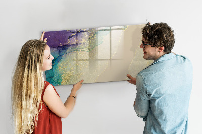 Magnetisch planbord voor de muur van bedrukt glas Elegante abstractie