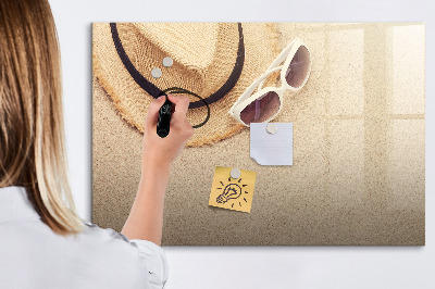 Uitwisbaar glazen planbord met magnetische functie Zomeraccessoires