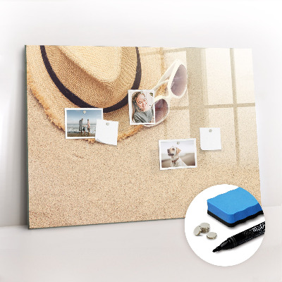 Uitwisbaar glazen planbord met magnetische functie Zomeraccessoires