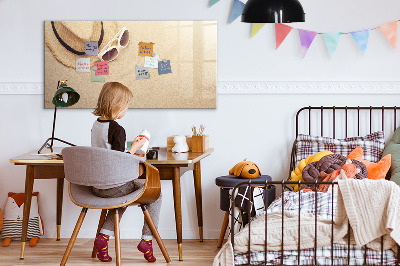 Uitwisbaar glazen planbord met magnetische functie Zomeraccessoires