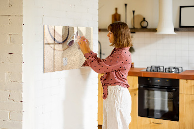 Uitwisbaar glazen planbord met magnetische functie Zomeraccessoires