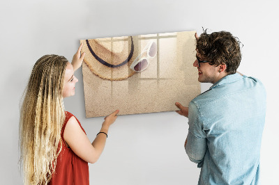 Uitwisbaar glazen planbord met magnetische functie Zomeraccessoires