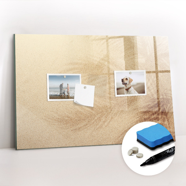 Magnetisch planbord voor de muur van bedrukt glas Abstracte bladeren