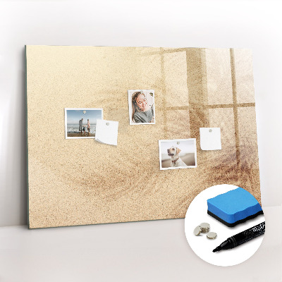 Magnetisch planbord voor de muur van bedrukt glas Abstracte bladeren