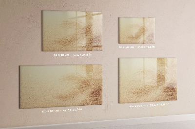 Magnetisch planbord voor de muur van bedrukt glas Abstracte bladeren