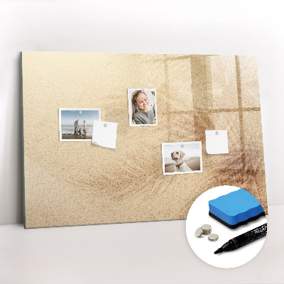 Magnetisch planbord voor de muur van bedrukt glas Abstracte bladeren