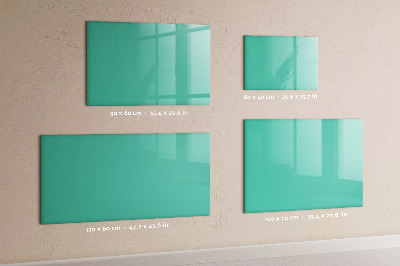 Uitwisbaar glazen planbord met magnetische functie Turquoise kleur