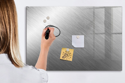 Uitwisbaar glazen planbord met magnetische functie Metalen wand