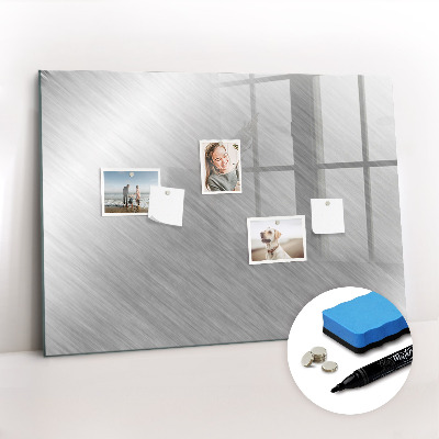 Uitwisbaar glazen planbord met magnetische functie Metalen wand