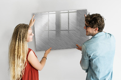 Uitwisbaar glazen planbord met magnetische functie Metalen wand