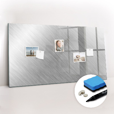 Uitwisbaar glazen planbord met magnetische functie Metalen wand