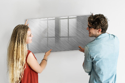 Uitwisbaar glazen planbord met magnetische functie Metalen wand