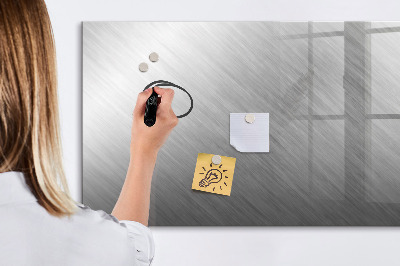 Uitwisbaar glazen planbord met magnetische functie Metalen wand