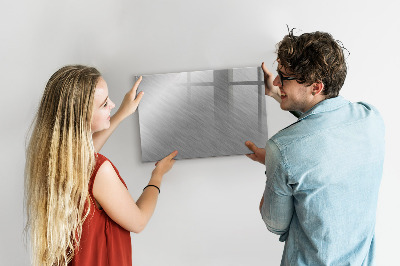 Uitwisbaar glazen planbord met magnetische functie Metalen wand