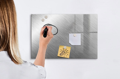 Uitwisbaar glazen planbord met magnetische functie Metalen wand