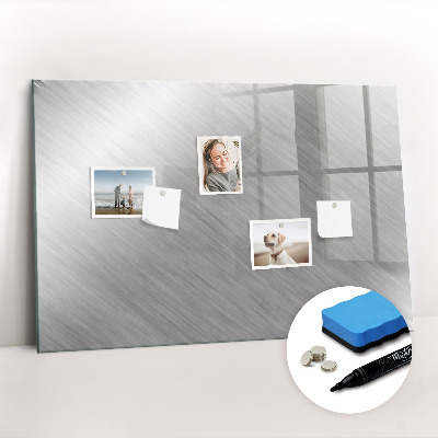 Uitwisbaar glazen planbord met magnetische functie Metalen wand