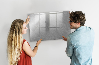 Uitwisbaar glazen planbord met magnetische functie Metalen wand