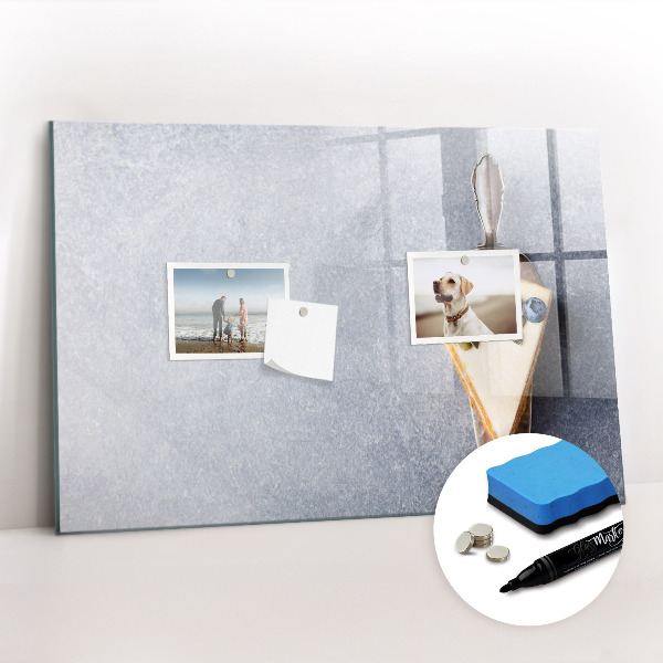 Beschrijfbaar magneetbord van glas met design Een fluitje van een cent