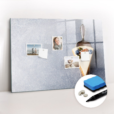 Beschrijfbaar magneetbord van glas met design Een fluitje van een cent