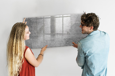 Beschrijfbaar magneetbord van glas met design Ruwe muur