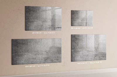 Beschrijfbaar magneetbord van glas met design Ruwe muur