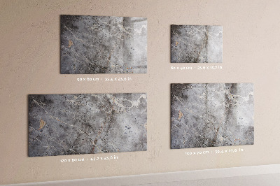 Uitwisbaar glazen planbord met magnetische functie Marmerpatroon