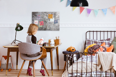 Uitwisbaar glazen planbord met magnetische functie Marmerpatroon